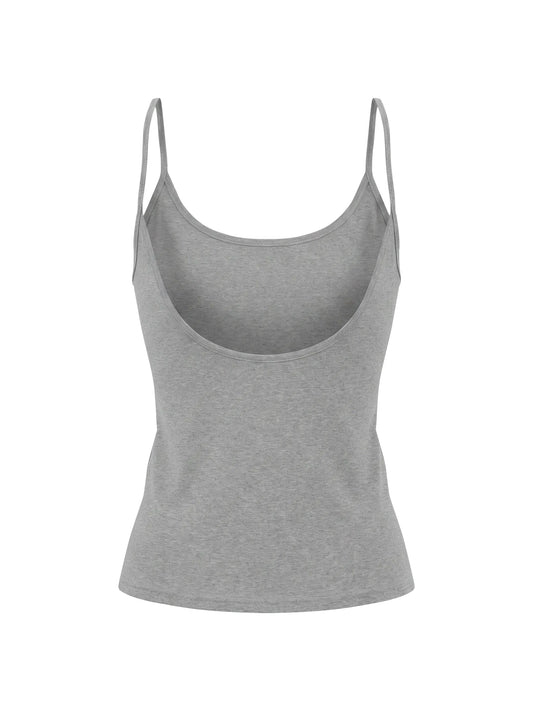 Slim Fit Open-Back Tank Top