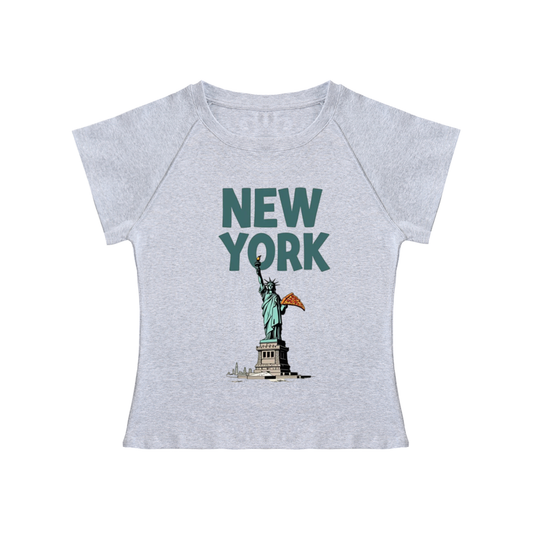 New York Raglan Sleeve baby tee