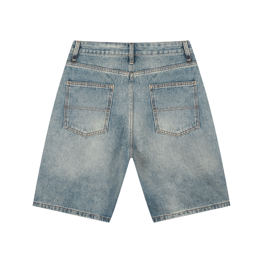 Vintage Wash Denim Shorts