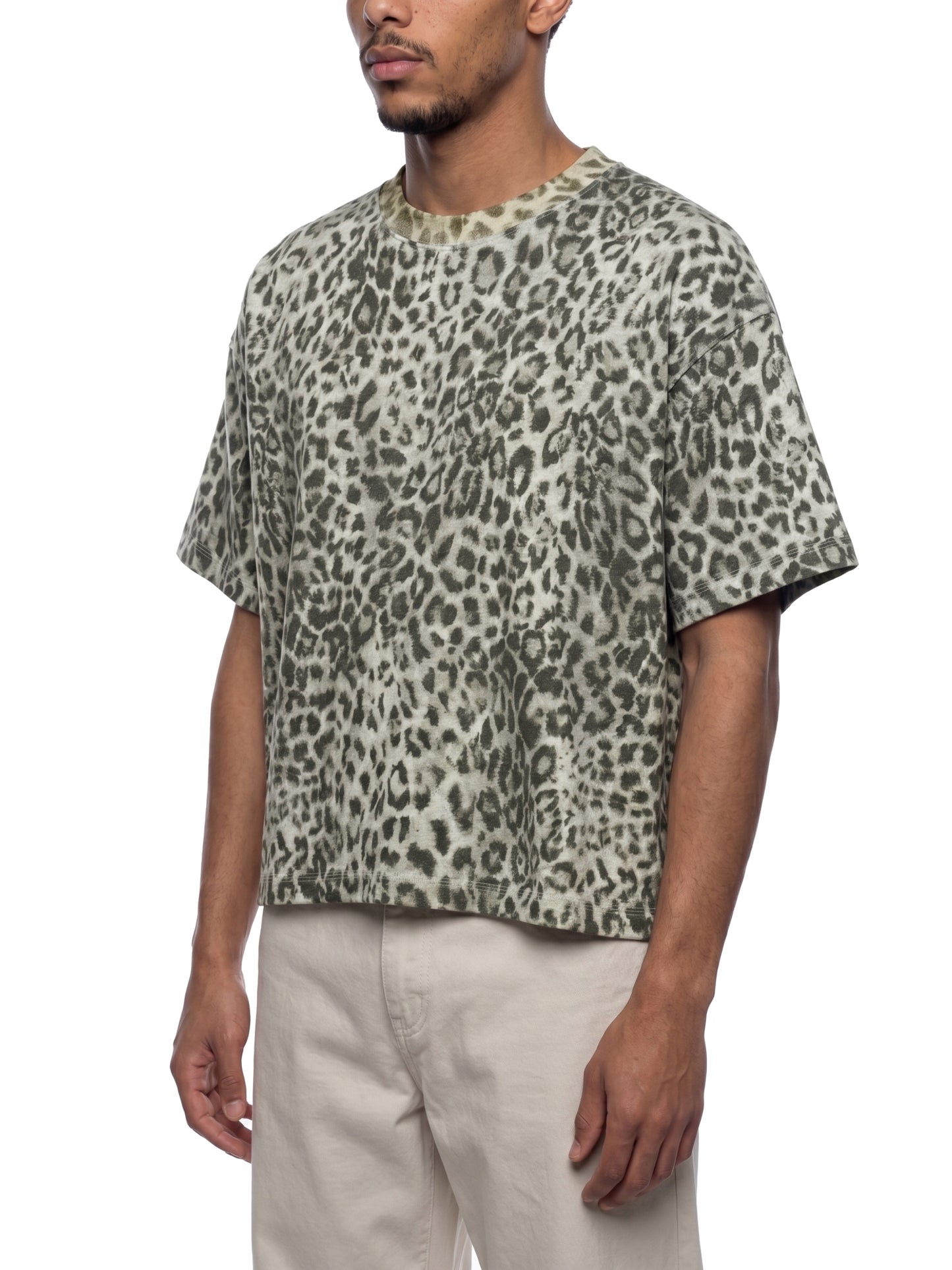 Leopard Print Boxy T-Shirt