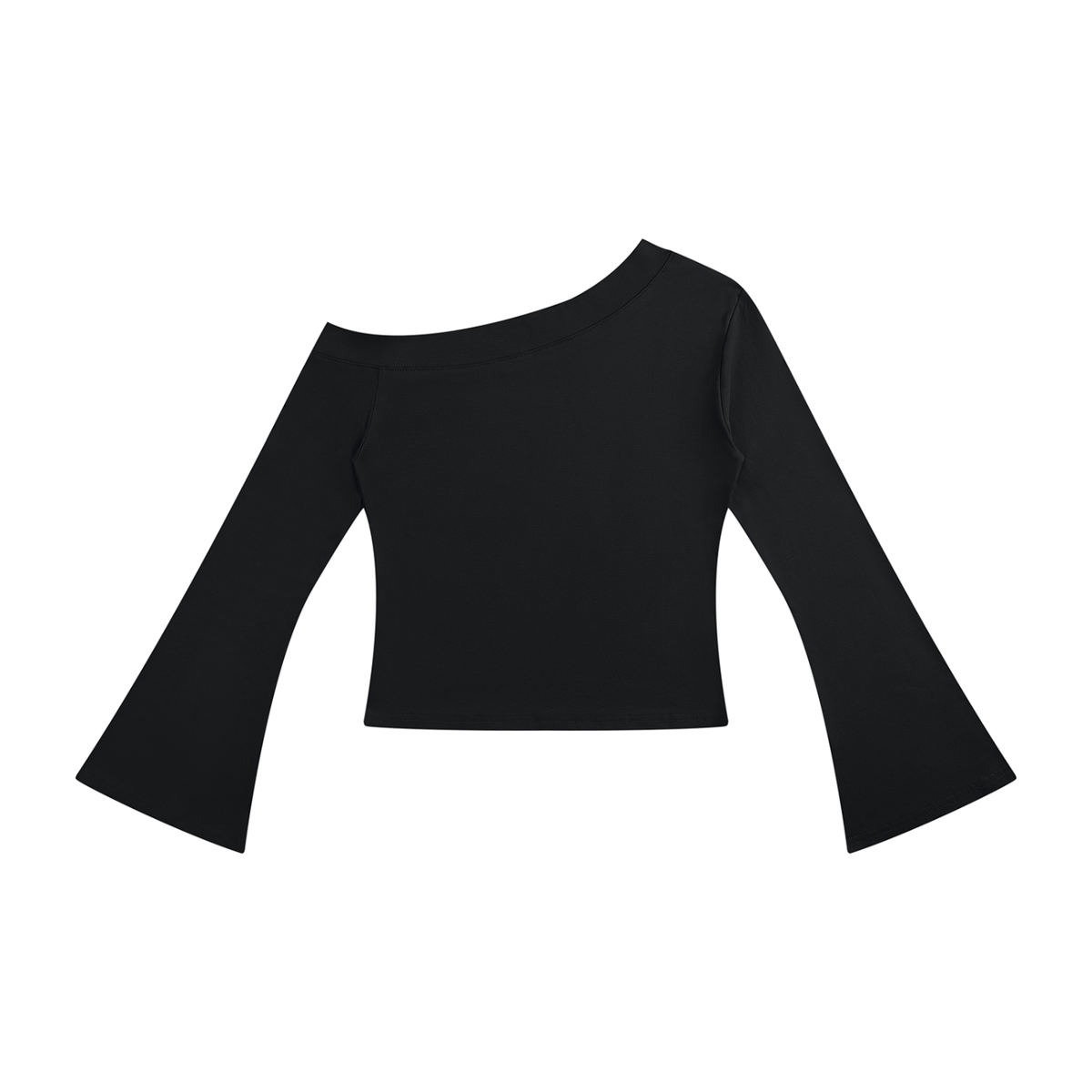Off-Shoulder Bell Sleeve Shirt