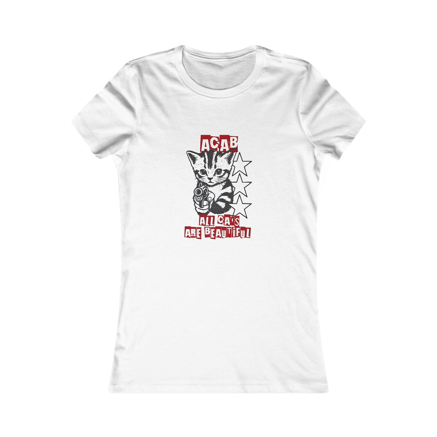 ACAB Cat Graphic Tee-"All Cats Are Beautiful" T-Shirt