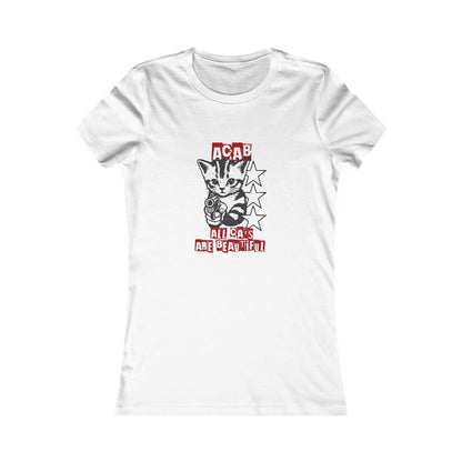 ACAB Cat Graphic Tee-"All Cats Are Beautiful" T-Shirt