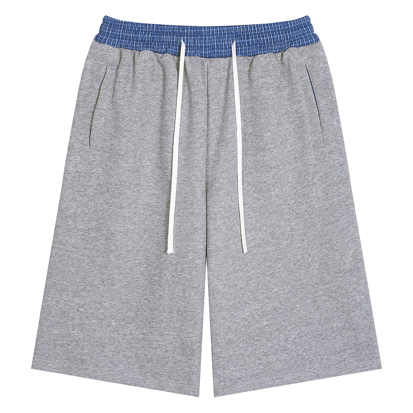 Plaid Waistband Shorts
