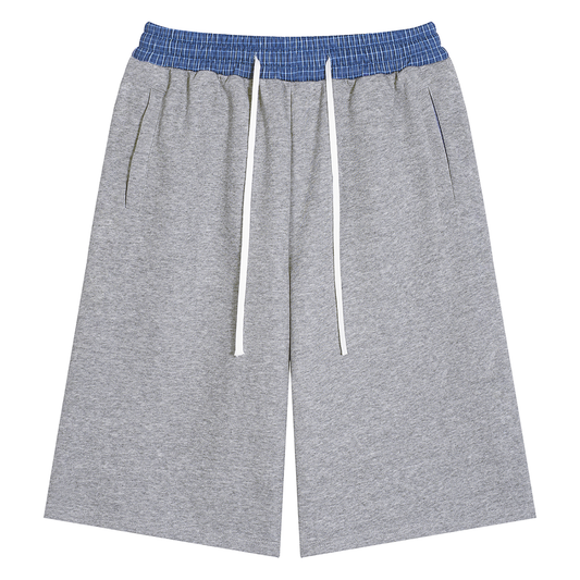Plaid Waistband Shorts