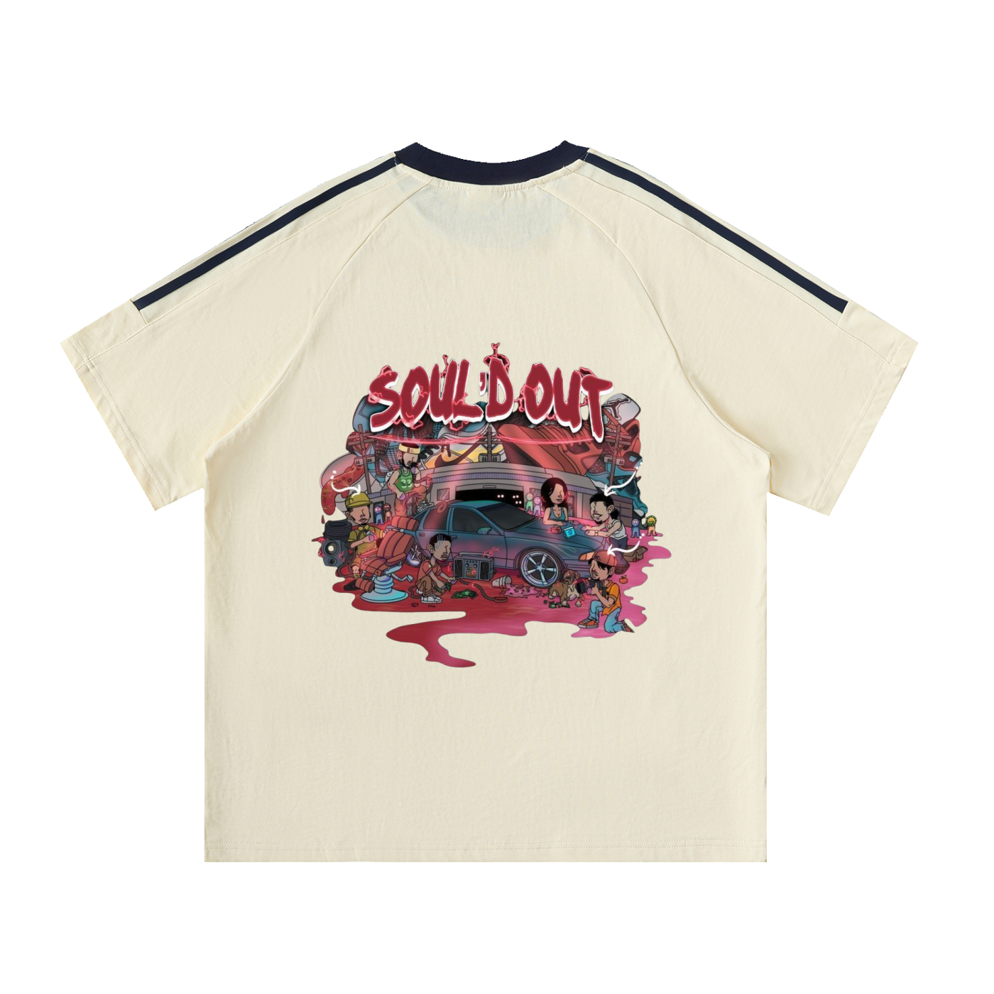 "SOUL'D OUT" Street Art Graphic Tee