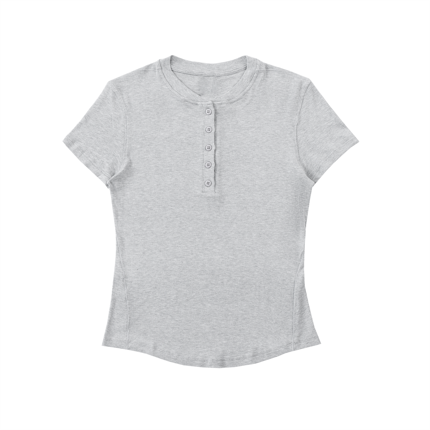 Bodycon Henley Shirt
