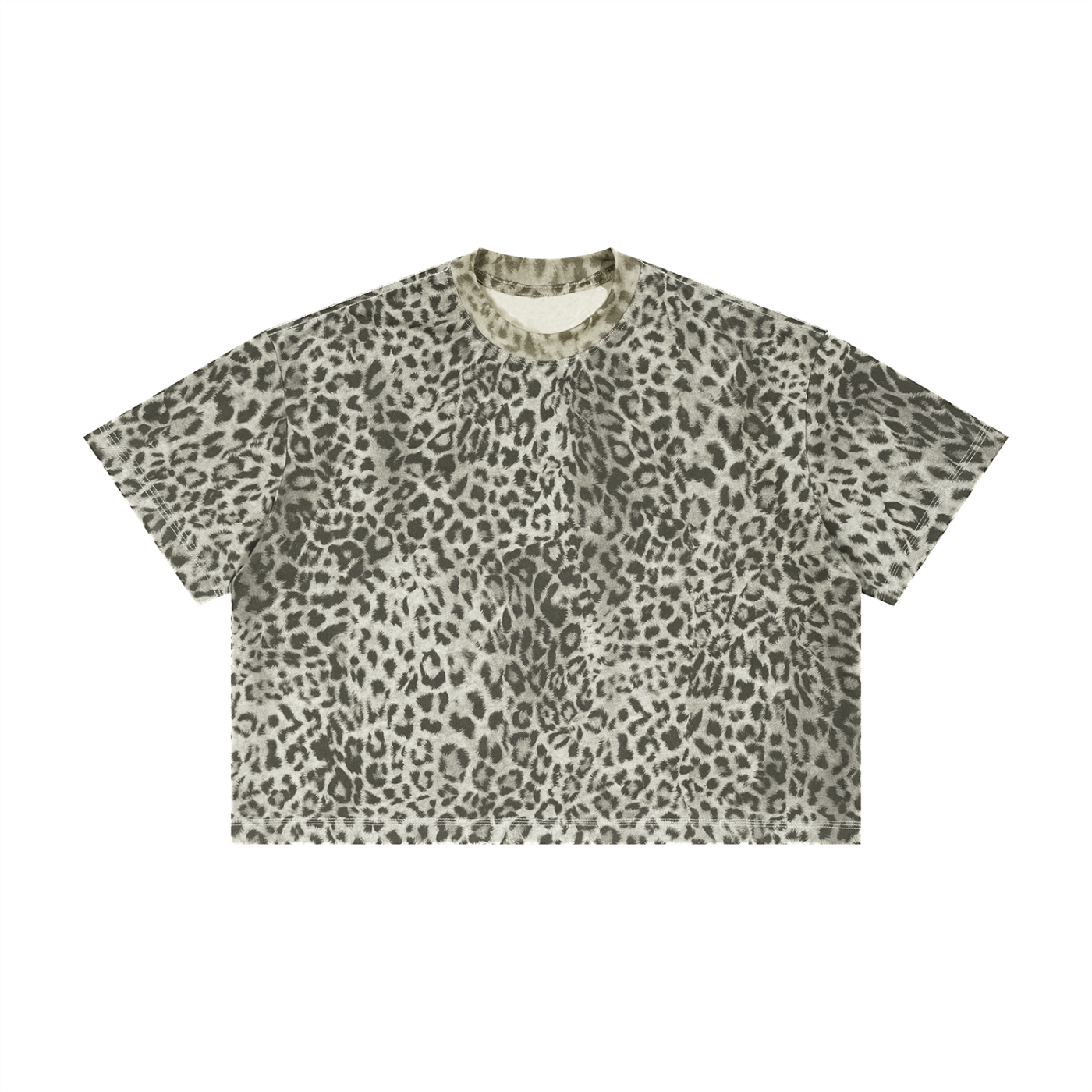 Leopard Print Boxy T-Shirt