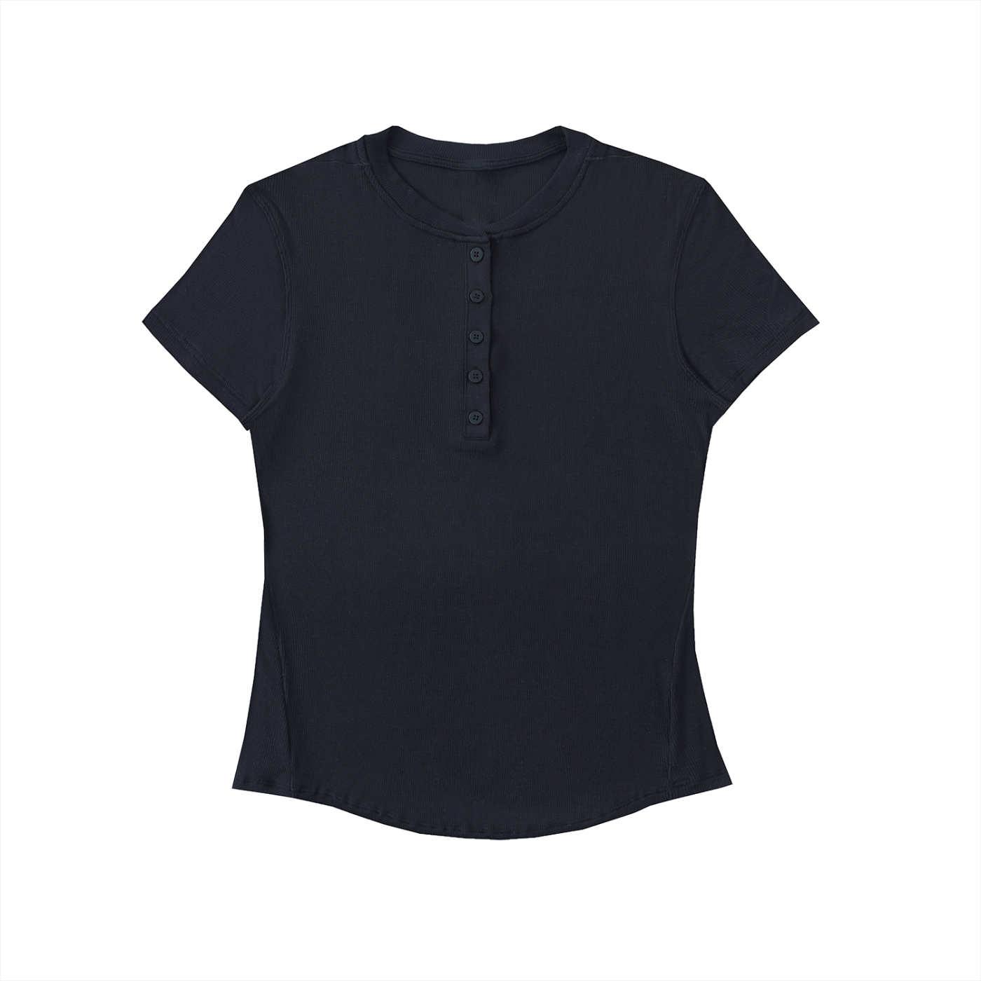 Bodycon Henley Shirt