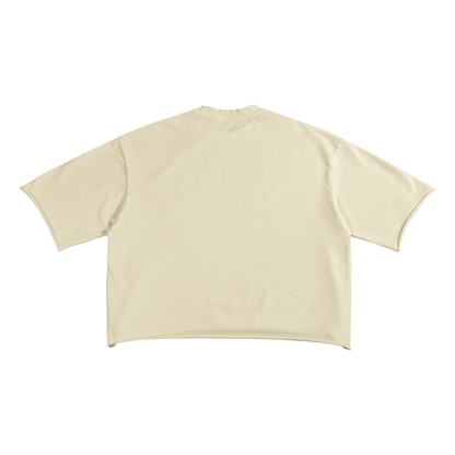 "Don't talk to me" terry raw edge shirt