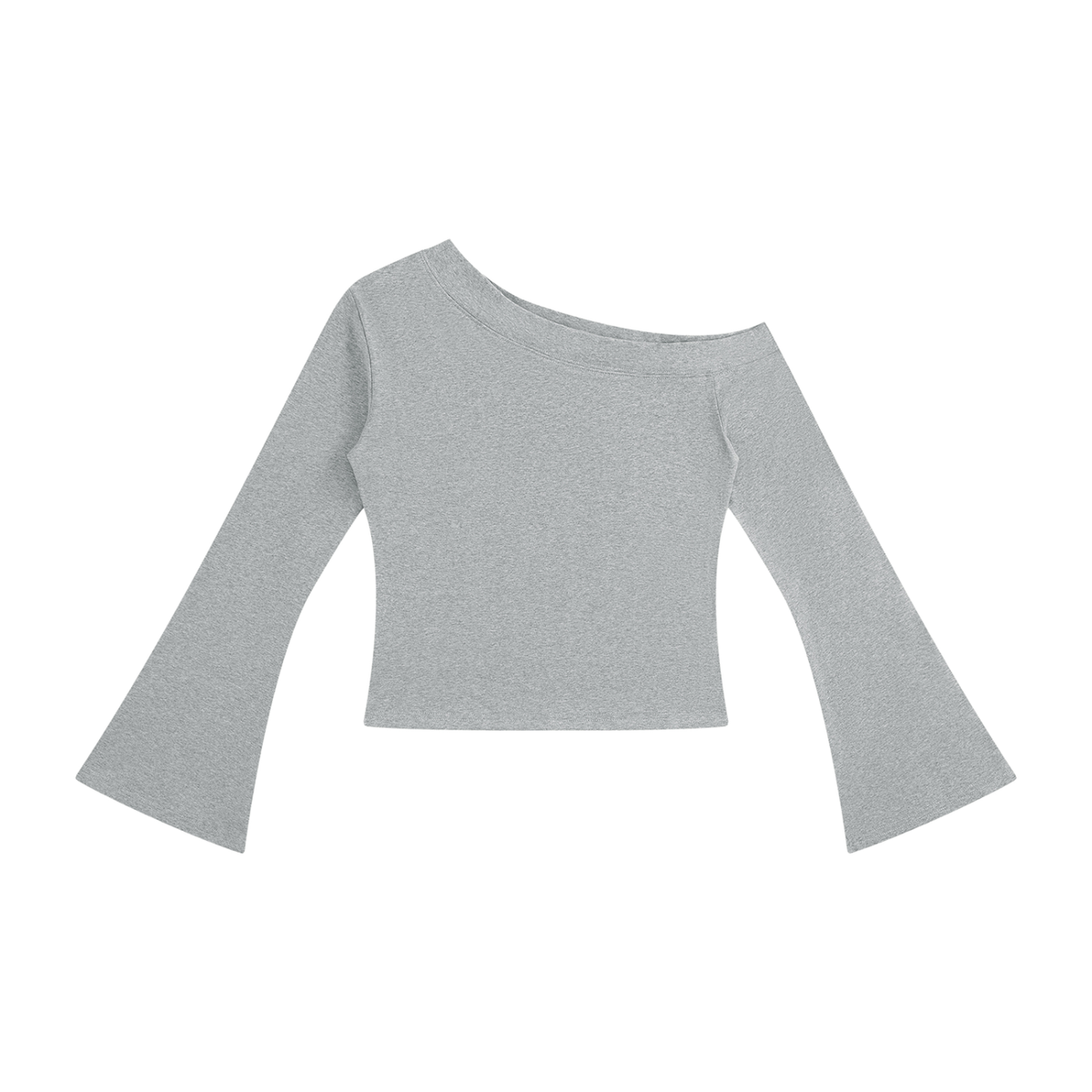 Off-Shoulder Bell Sleeve Shirt