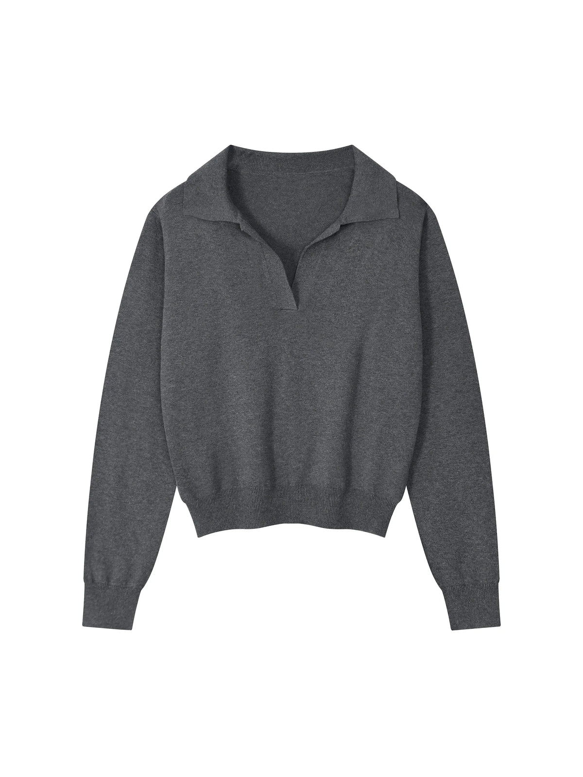 Collared Pullover Knit Sweater