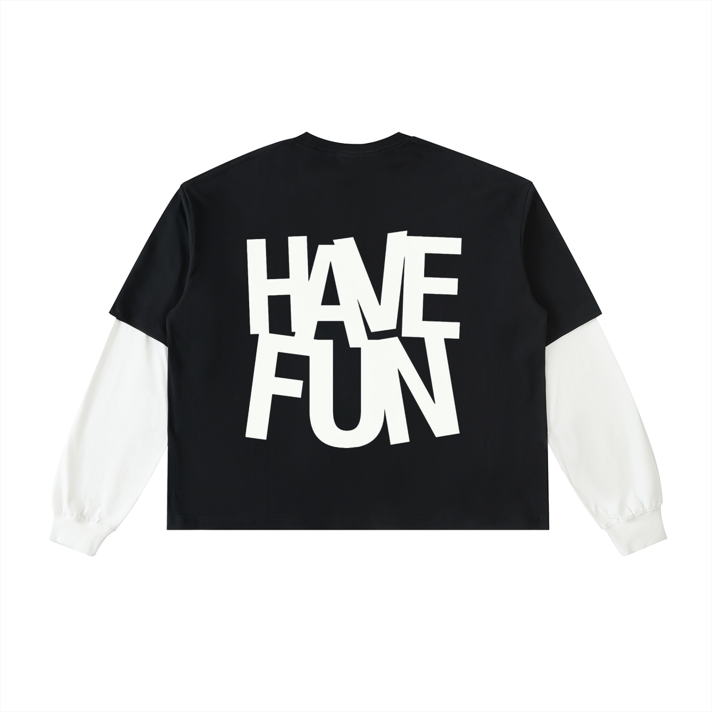 "Have Fun" Layered Long-Sleeve T-Shirt