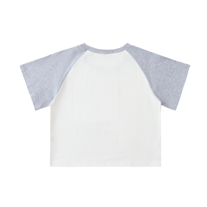 "wonder diary look"raglan sleeve tee