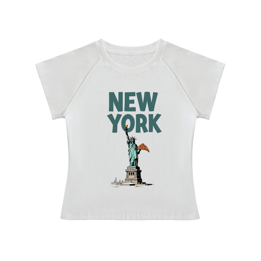 New York Raglan Sleeve baby tee