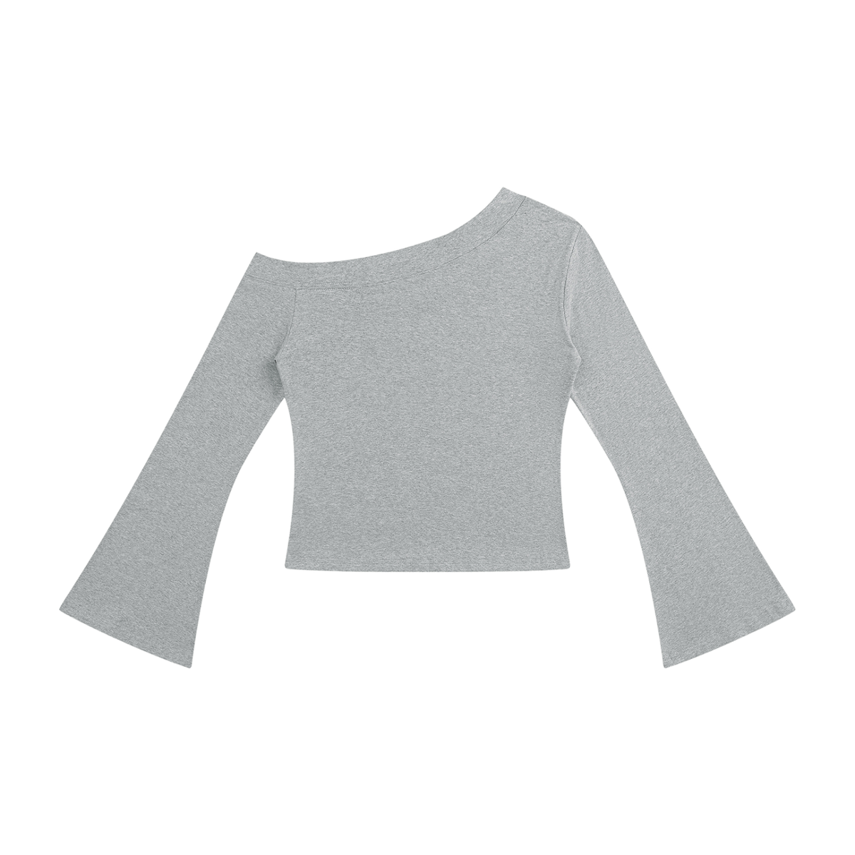 Off-Shoulder Bell Sleeve Shirt