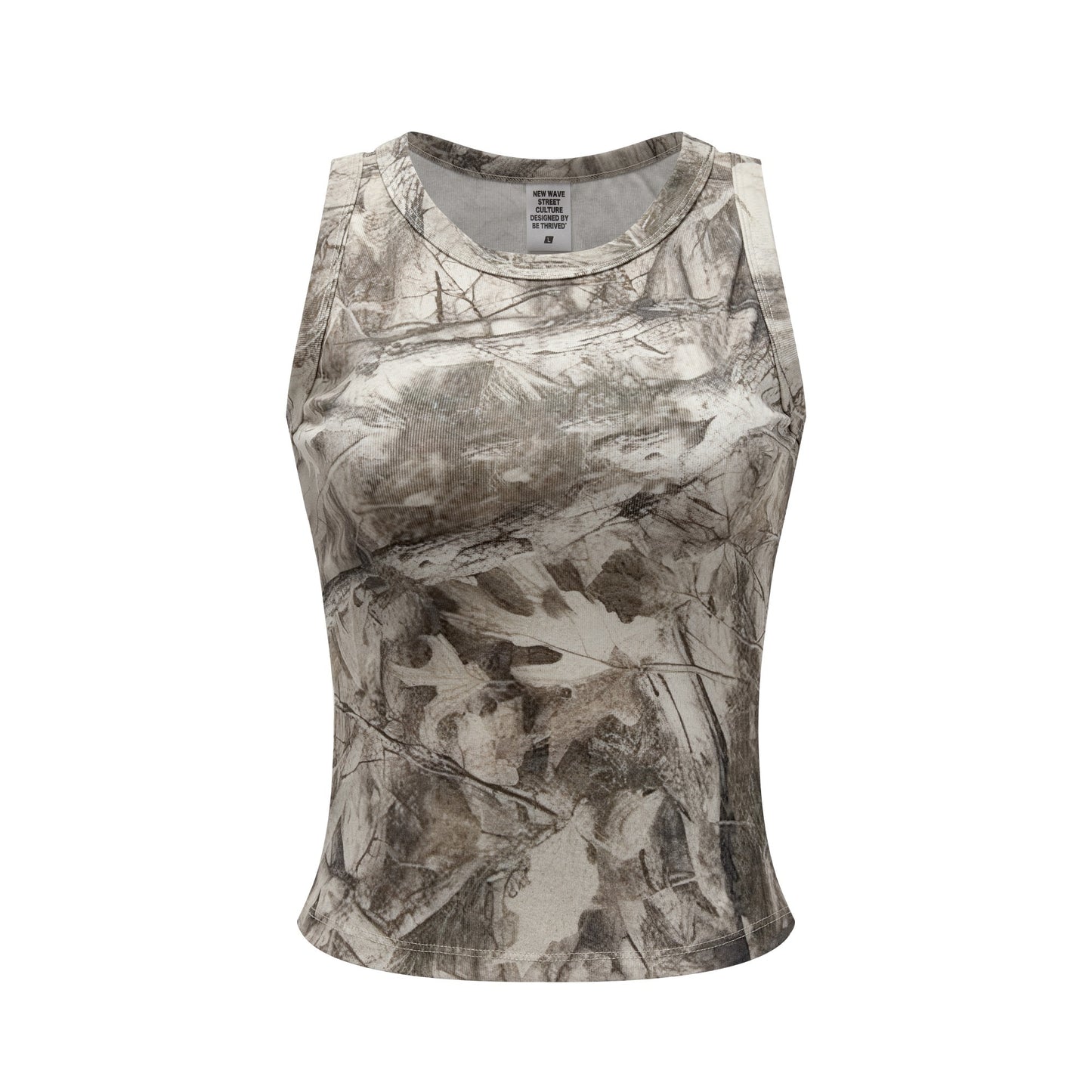 315GSM Women’s Camouflage Tank Top with Racerback Branch Camouflage
