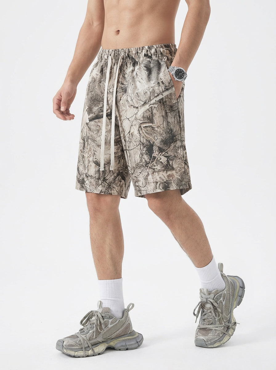 240GSM Men’s Relaxed Fit Camouflage Shorts Branch Camouflage