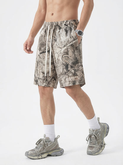 240GSM Men’s Relaxed Fit Camouflage Shorts Branch Camouflage
