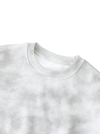 Dirty Washed Boxy Fleeced Sweatshirt