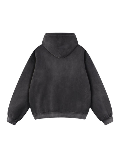 Sun Fade Contrast Tape Fleece Hoodie