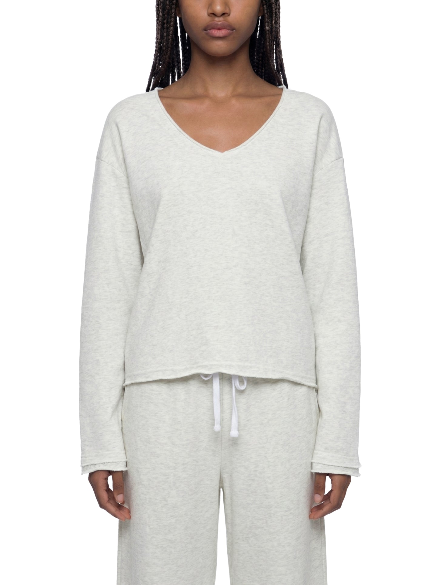 Raw Hem Lounge Set
