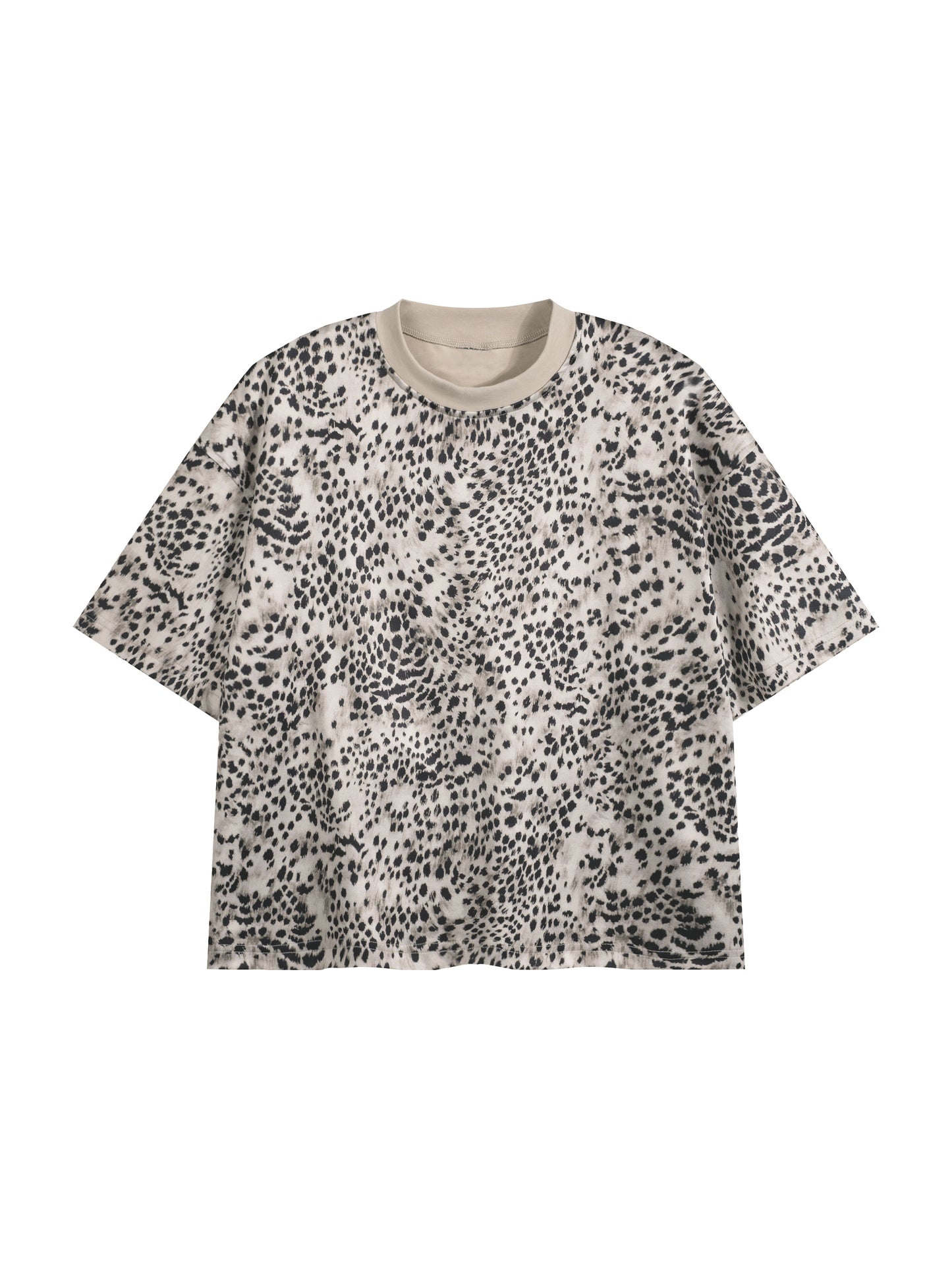 Leopard Print Boxy T-Shirt