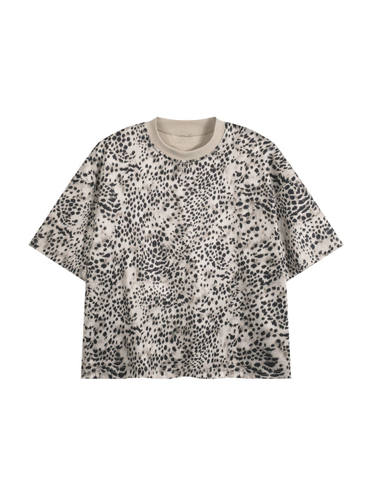 Leopard Print Boxy T-Shirt