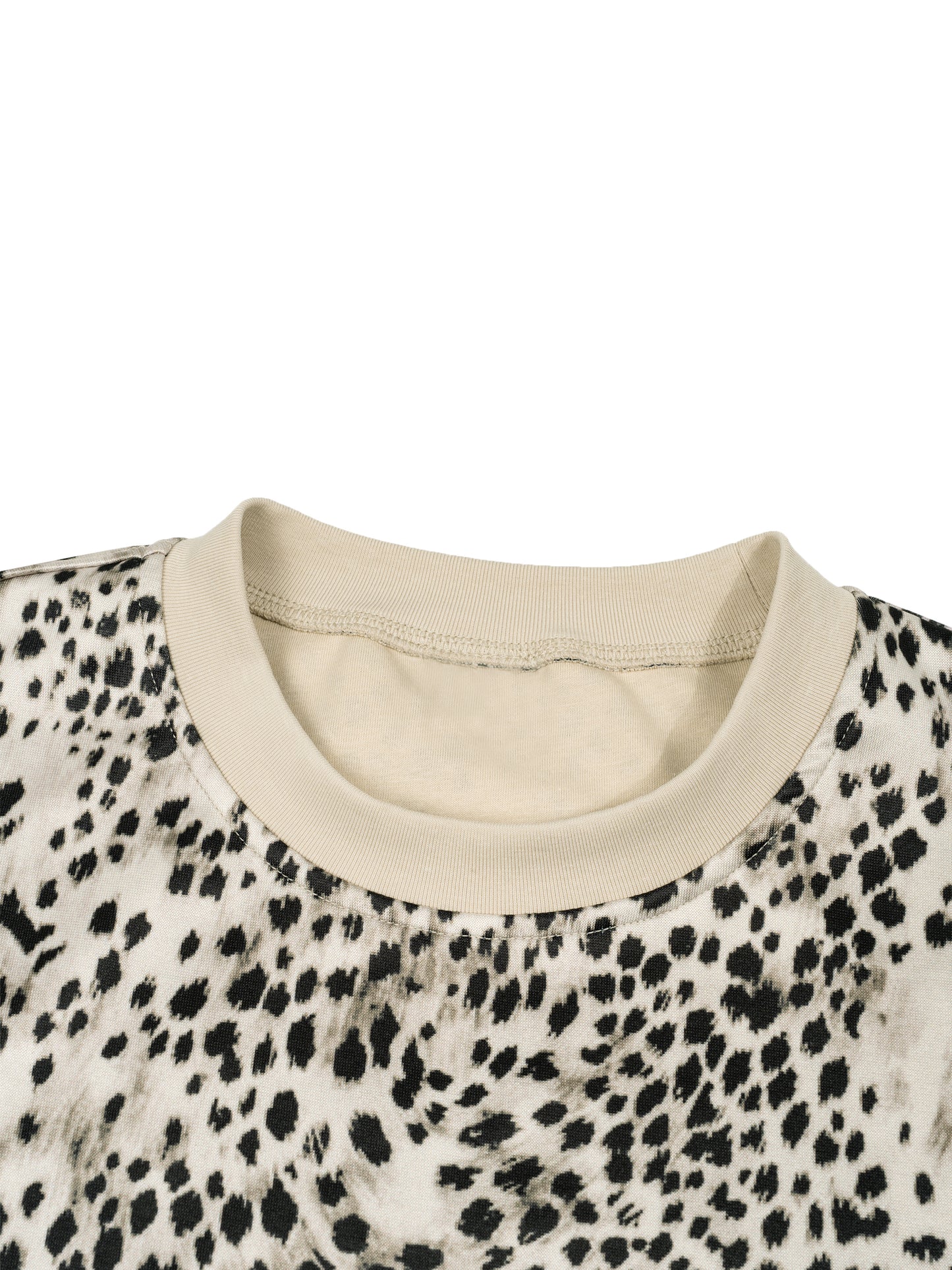 Leopard Print Boxy T-Shirt