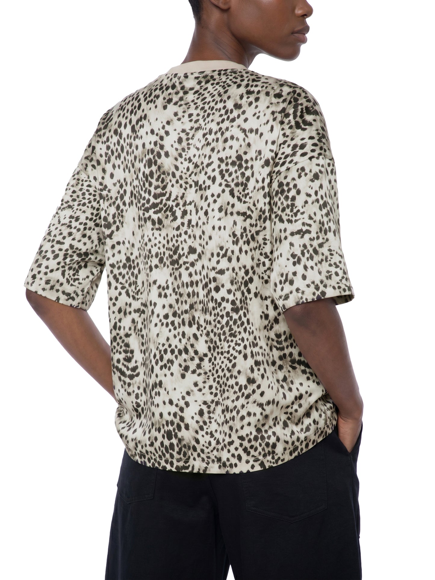 Leopard Print Boxy T-Shirt
