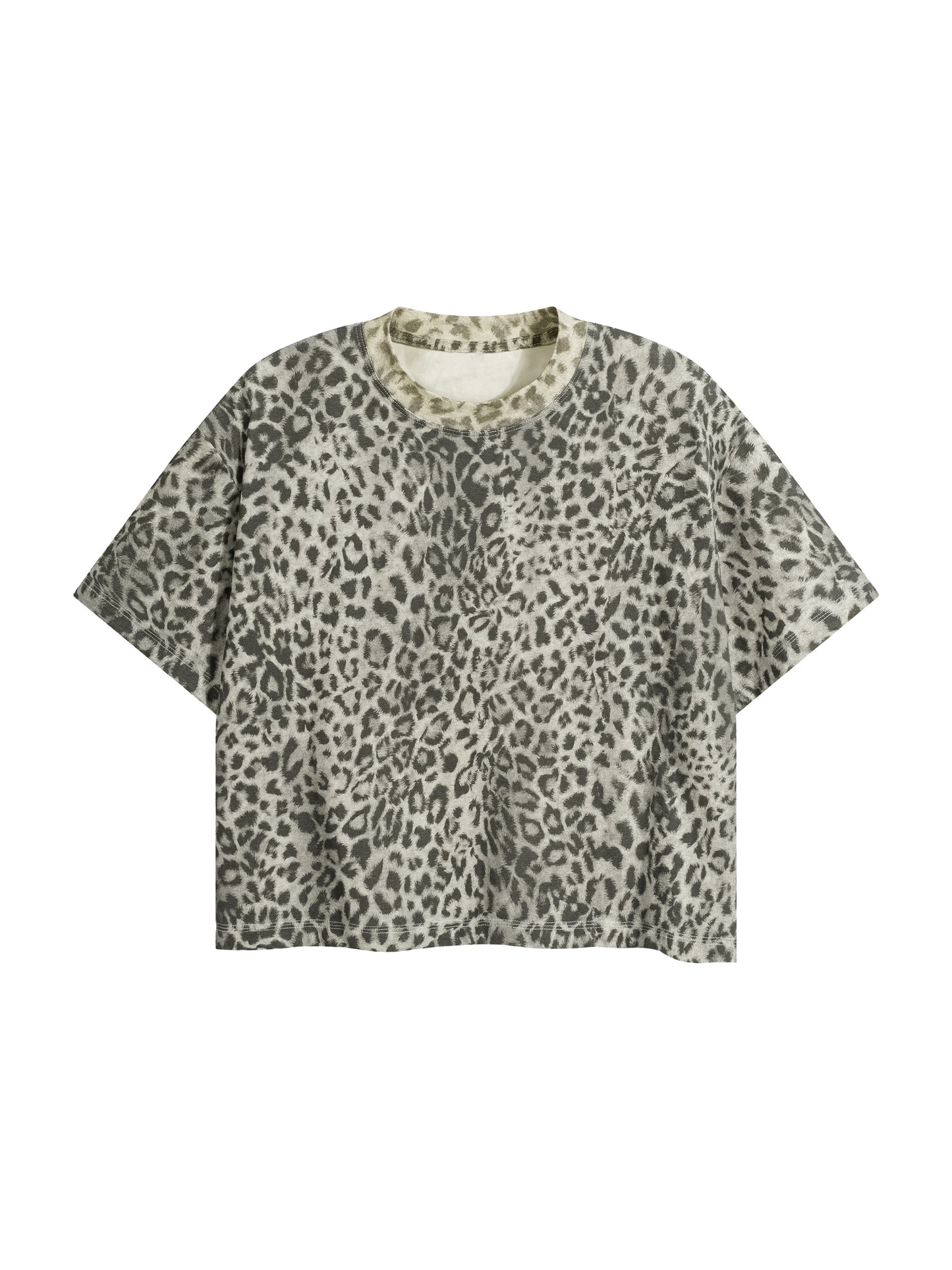Leopard Print Boxy T-Shirt