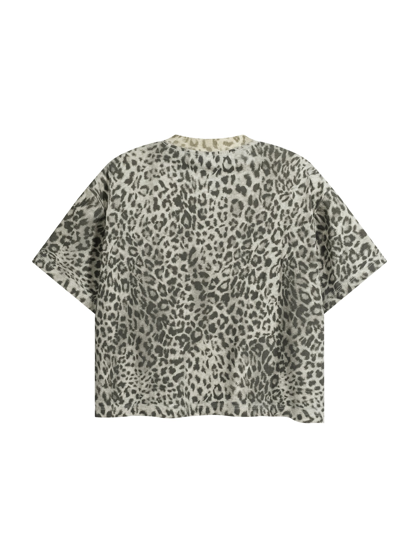 Leopard Print Boxy T-Shirt