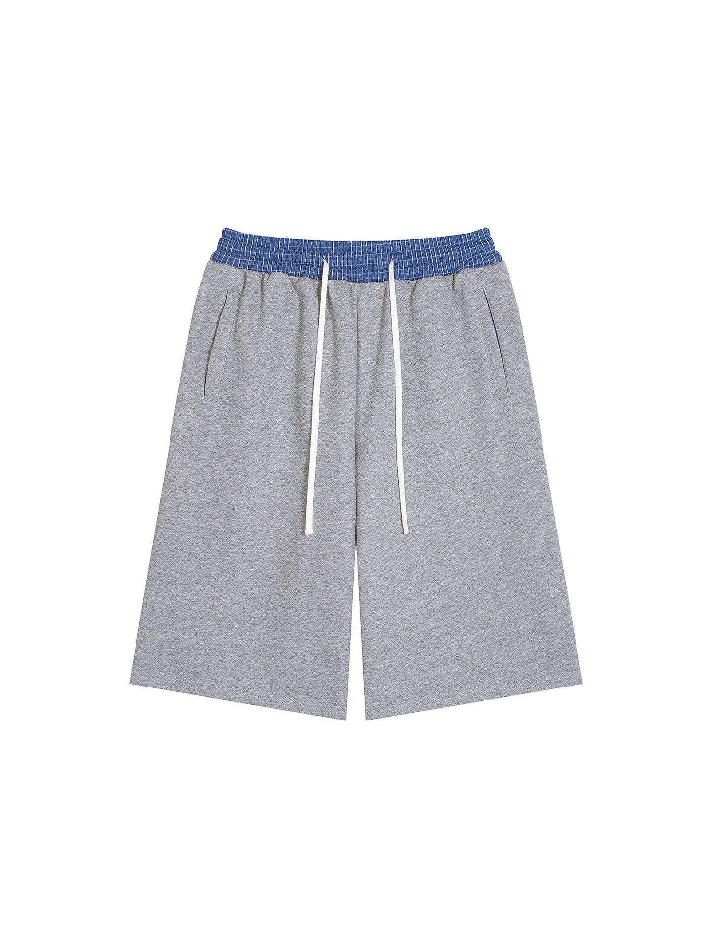 Plaid Waistband Shorts