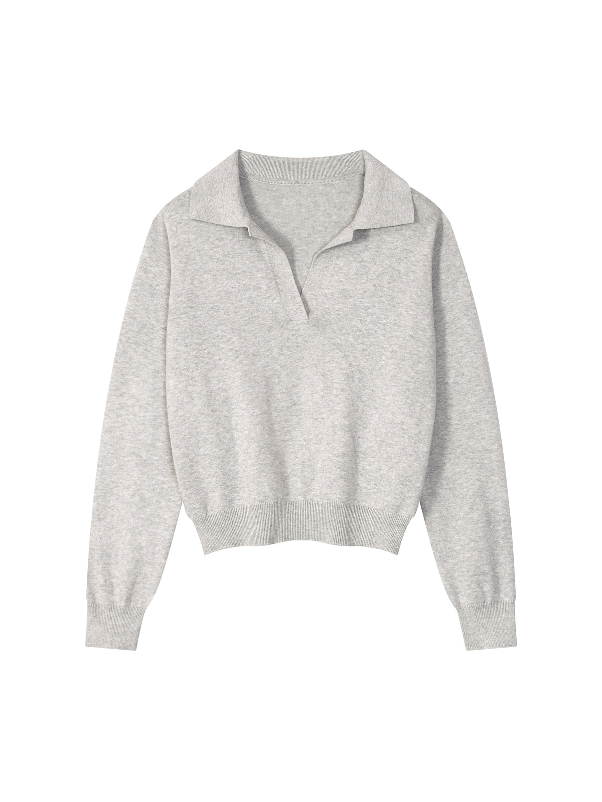 Collared Pullover Knit Sweater