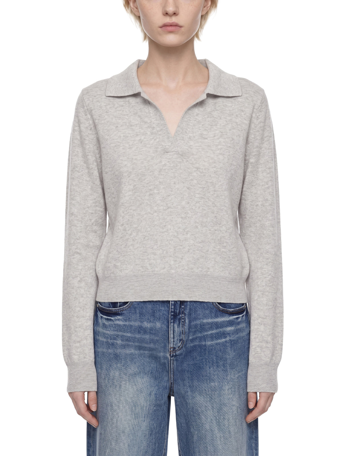 Collared Pullover Knit Sweater