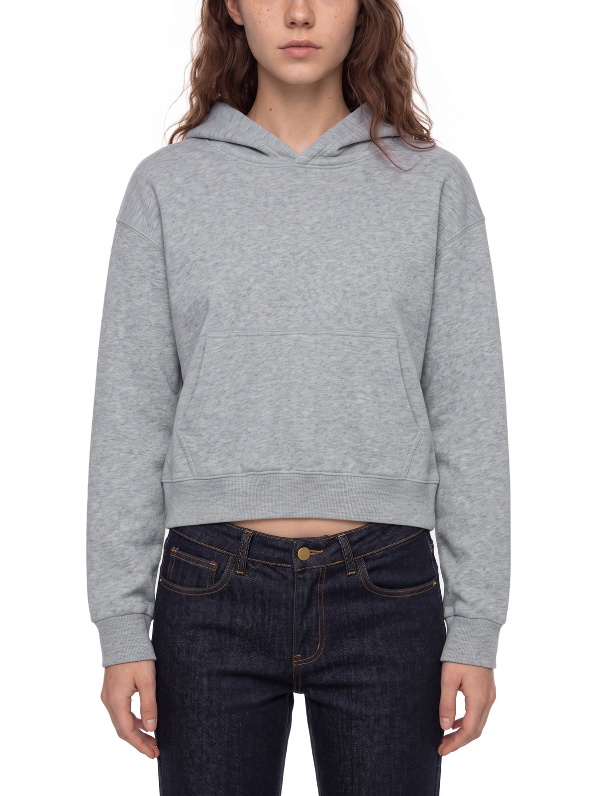Crop Drop Shoulder Hoodie