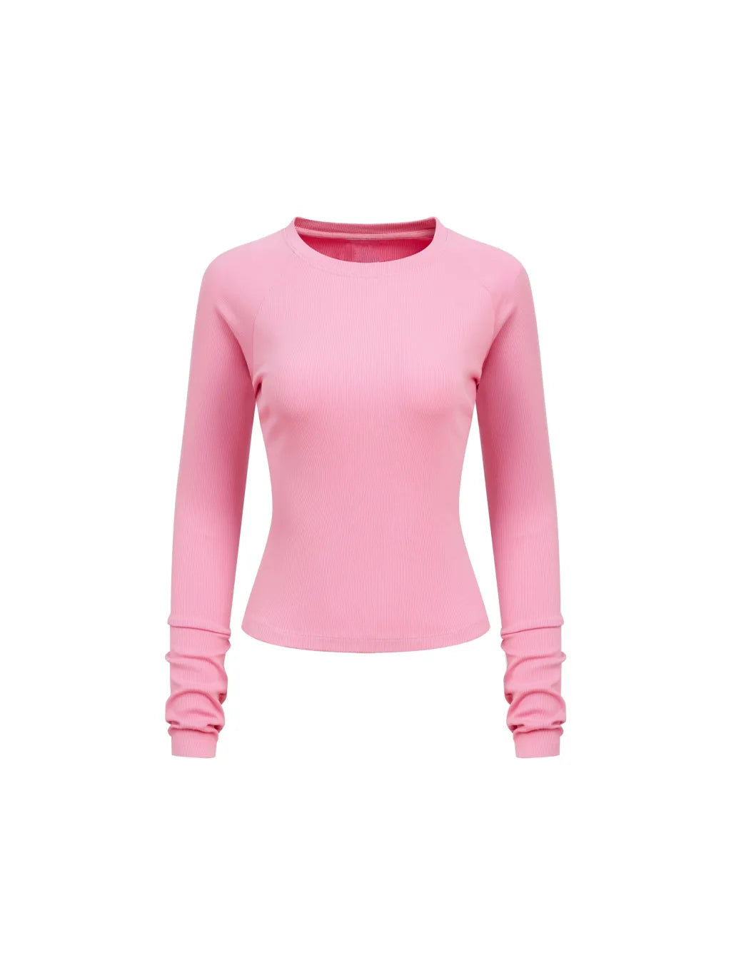 Dyed Washed Raglan Long Sleeve Slim T-Shirt