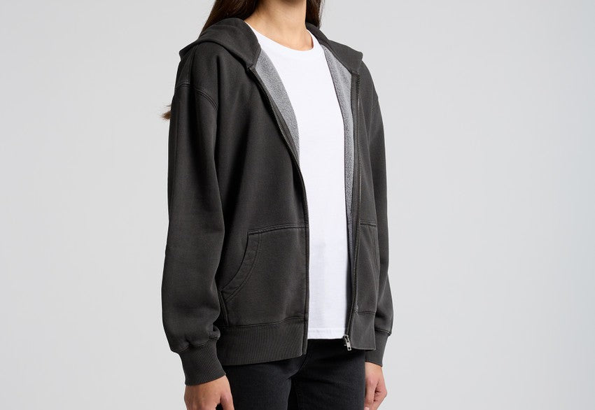 Wo's Relaxed Faded Zip Hood