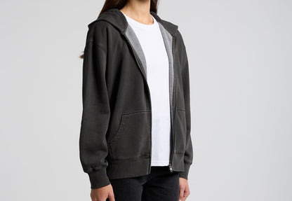 Wo's Relaxed Faded Zip Hood