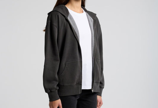 Wo's Relaxed Faded Zip Hood