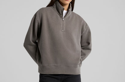 Wo's Relaxed Faded Half Zip
