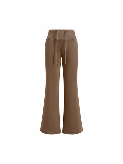 Vintage Washed Flared Fleece Pants