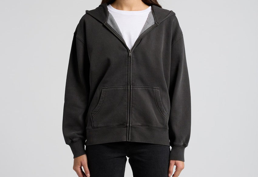 Wo's Relaxed Faded Zip Hood