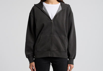 Wo's Relaxed Faded Zip Hood