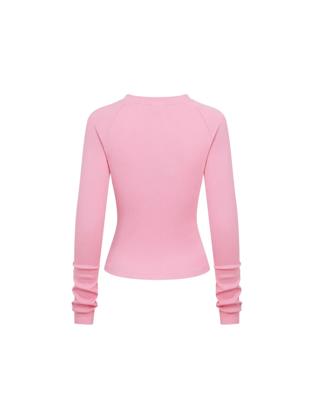 Dyed Washed Raglan Long Sleeve Slim T-Shirt