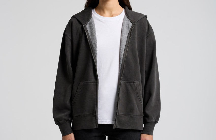 Wo's Relaxed Faded Zip Hood