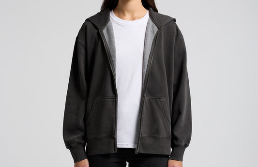 Wo's Relaxed Faded Zip Hood