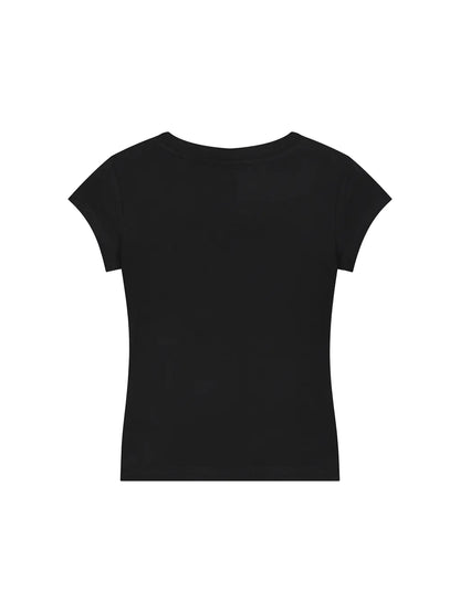 V-Neck Bodycon T-Shirt