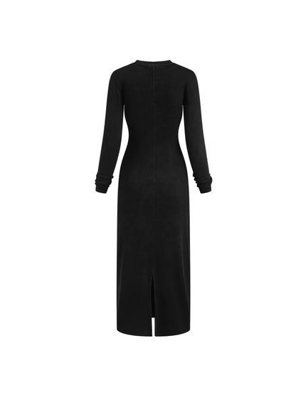 Dyed Washed Slit Maxi Dress