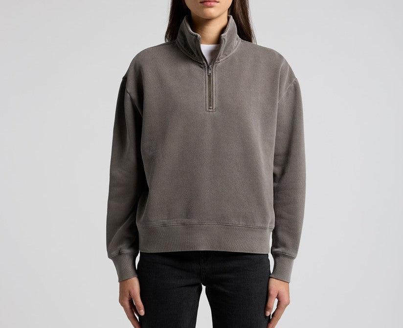 Wo's Relaxed Faded Half Zip
